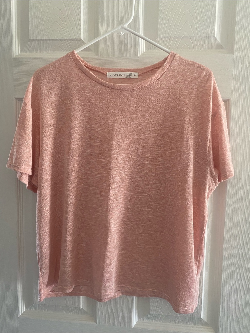 Altar'd State Blush Pink Short Sleeve Crewneck Tee